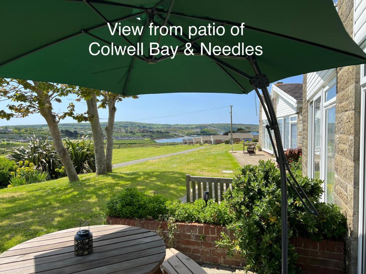 Valley View Self-Catering Coastal Bungalow In Rural West Wight Freshwater Bagian luar foto